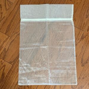Sheer Cream Organza drawstring bag 18” x 26”